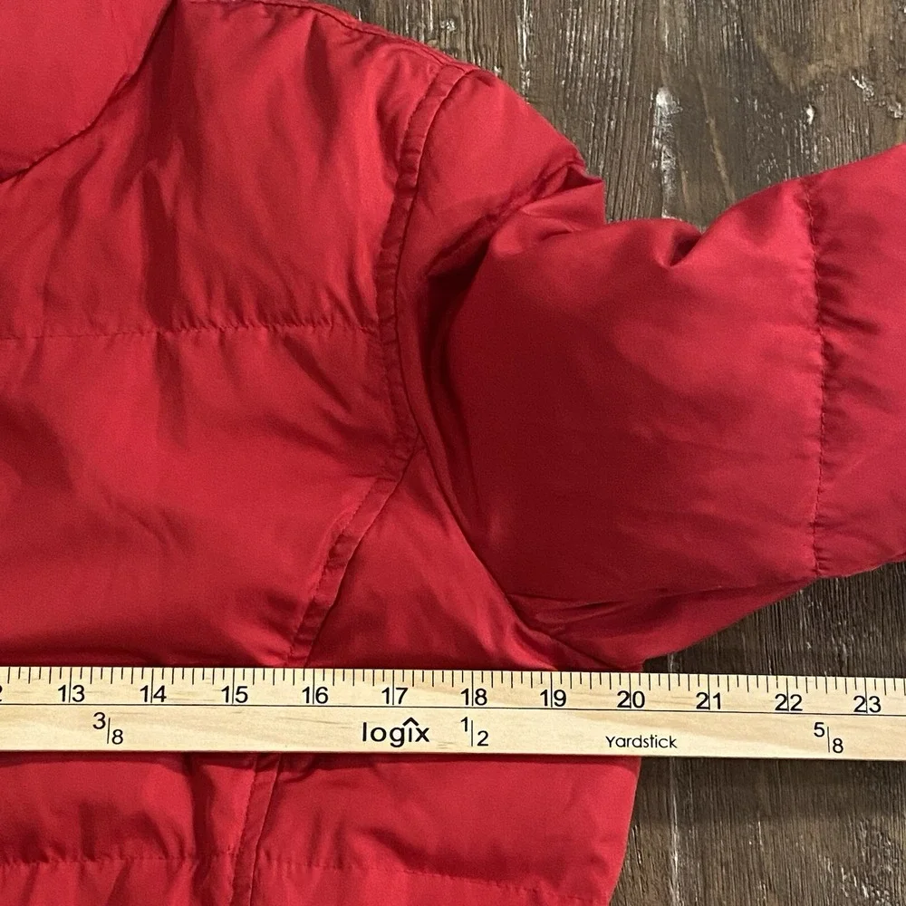 Vintage Y2K GAP Puffer Jacket Red Unisex S Quilted Down Heavyweight Winter Coat